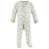 Touched by Nature Baby Girls Organic Cotton Sleep and Play, Soft Wildflower - 4 of 4