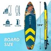10'6" x 33" x 6" Inflatable Stand Up Paddle Board, Inflatable Paddle Board with Premium Sup Accessories - 3 of 4