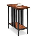 Ironcraft Narrow Chairside Table - Mission Oak - Leick Home