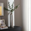 Metal Decorative Vase - Glam Aluminum Flower Holder for Home, Office, Bedroom, and Living Room - Modern Accent Piece for Floral Arrangements - 2 of 4