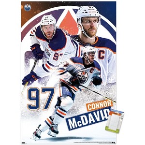 Trends International NHL Edmonton Oilers - Connor McDavid 22 Unframed Wall Poster Prints - 1 of 4