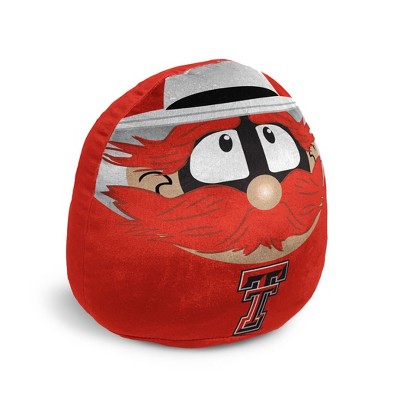 NCAA Texas Tech Red Raiders Plushie Mascot Pillow: Sports Team Logo Novelty Pillow
