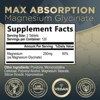 Magnesium Pills Extra Strength Chelated for Ultra Absorption Magnesium Glycinate - 240 Count By Nature's Peak - 2 of 4