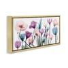 Stupell Industries Modern Translucent Pastel Tulips Floating Frame Canvas Art - 2 of 4