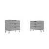 Set of 2 Rockefeller 3 Drawer Dresser - Manhattan Comfort - 2 of 4