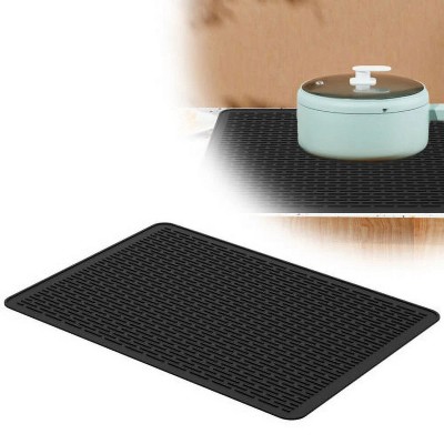 LunaLulinlk Silicone Dish Drying Mat Silicone Stove Mat 28×20in Large Silicone Stove Top Protector Reusable