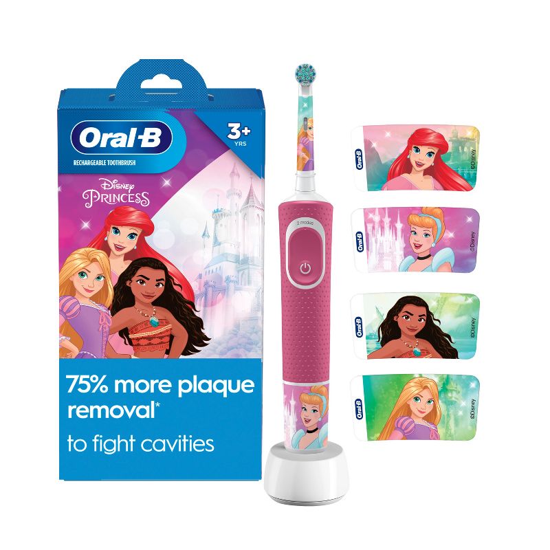 Oral-B Kids Disney Princesses Electric Toothbrush for 3+ Kids, 1 of 13