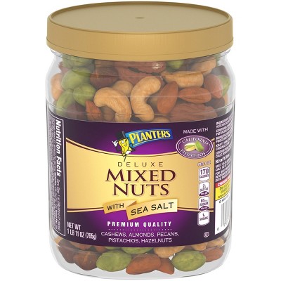 Planters Deluxe Mixed Nuts with Sea Salt - 27oz