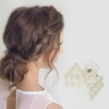 Unique Bargains Women Fashion Pearl Mini Hair Clip Pearl Oval Hairdo Clips 6 Pcs - 2 of 4