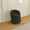 Cesar Small Teddy Swivel Accent Chair, Upholstered Barrel Chair, 360°Degree Side Chair with Storage for Living Room, Indoor Furniture - Maison Boucle - 3 of 4