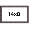 PosterPalooza | Photo Size Slim Profile Brown Frame - UV Acrylic, Foam Board Backing, Hanging Hardware - 2 of 4