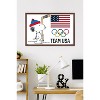 Trends International Team USA x Peanuts – Olympic Hockey Snoopy Framed Wall Poster Prints - 2 of 4