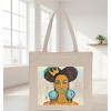 15x17" Tote Bag I AM ENOUGH Text – Natural Cotton by Manual Woodworkers and Weavers - 2 of 3