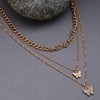 SOHI Women's Gold Everyday Multi-Layer Necklace - 3 of 4