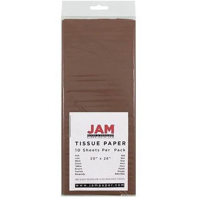 JAM Paper Gift Tissue Paper Brown 10 Sheets/Pack 1152349