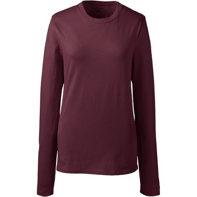   Essentials Women's Classic-Fit Long-Sleeve Crewneck T- Shirt (Available in Plus Size), Burgundy, X-Small : Clothing, Shoes &  Jewelry