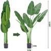 5FT Artificial Bird of Paradise Plant - 10-Trunk Faux Palm Tree in Pot for Indoor/Outdoor Decor - 2 of 4