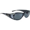 Jonathan Paul Lotus Large Designer Fitovers Sunglasses in Smoke Marble Grey/Polarized Polarvue Gray - Frame(Width:141mm/Height:40mm) - 2 of 4