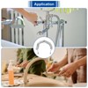 Unique Bargains Plastic Flexible Telescopic Toilet Faucet Sprayer Basin Showers Bidet Sprayer Tube - 4 of 4