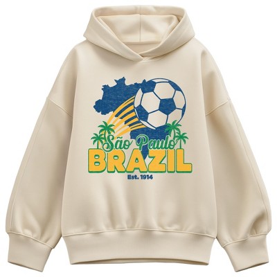 Women's - Instant Message - Sao Paulo Brazil Soccer Oversized Fleece ...