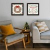 SEVOBAL Wall Art, Coordinated Pair of Seasonal Wreath Prints with Wood Frames for Home Wall Display Arrangements, Multicolor, 14"*1"*4" - 2 of 4
