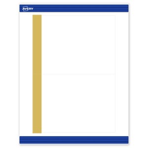 Avery 5" x 7" Cards, Pre-Printed Gold-Dipped Edge Design, 20 ct - 1 of 4