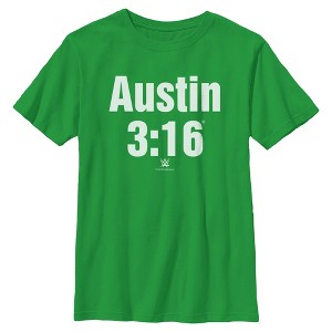 Boy's WWE Stone Cold Steve Austin 3:16 White Logo T-Shirt - 1 of 4