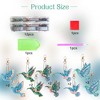 10pcs Colorful Keychain Kits Double Sided Diamond Art Key Ring Set Backpack Shoulder Bag Accessories - 4 of 4