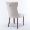 FURNIinspire Dining Chairs Dining Room Chair Kitchen Chairs Set Of 2, Modern Velvet Upholstered Solid Wood Dining Chair, White, 24.4"*19.7"*37.5" - 2 of 4
