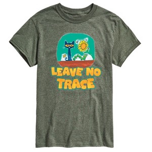 Men's - Pete the Cat - Leave No Trace Camping Short Sleeve Graphic T-Shirt - 1 of 4