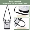 Tirrinia Wine Gift Bag - Travel Padded 2 Bottle Wine Carriers, Cooler Bag with Handle and Adjustable Shoulder Strap, Valentine’s Day Gift Idea - 3 of 4