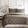 Lycvki 3M Scotchgard Diamond Quilting Reversible Down Alternative Comforter Set - 2 of 4