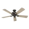 Hunter Fans 52" Crestfield Lighted Ceiling Fan Noble Bronze Finish with Integrated LED and Pull Chain Control - 2 of 4