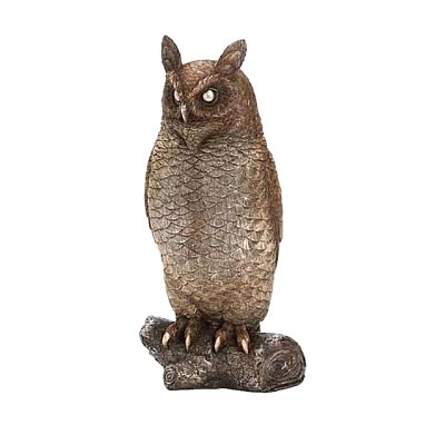 Roman 12" Brown Harvest Owl Table Figure with Bronze Finish