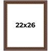 PosterPalooza | Traditional Brown Picture Frame - UV Acrylic, Foam Board Backing, Hanging Hardware - 2 of 4