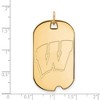 Black Bow Jewelry 14k Yellow Gold Wisconsin Badgers NCAA Large Pendant - 2 of 3