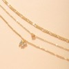 Gold-Tone Layered Necklace Set with Butterfly & Heart Charms, Boho-Chic Jewelry for Women, Daily & Party Occasions - 4 of 4