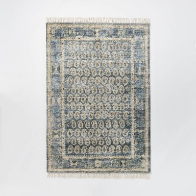 Photo 1 of  Lost Creek Printed Paisley Rug Blue - designed with Studio McGee 3' x 5'