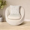HGTV Art Deco Brushed Faux Fur Pillow Snowbound 14 x 20 inches - 3 of 4