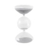 Glass Hourglass Timer - Decorative Sand Timer for Home & Office - Modern - 8" White - 4 of 4