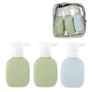 Unique Bargains Compact Plastic Travel Container Set 100ml 3 Pcs - 1 of 4
