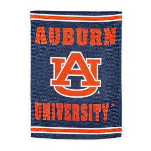 Evergreen NCAA Auburn University Suede House Flag 28 x 44 Inches Outdoor Decor for Homes and Gardens - 1 of 3