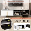 LOVSON 66.7‘’Modern TV Stand, Suitable for 70-inch TVs, Featuring 1 drawer, 2 storage compartments, and adjustable shelves, ideal for living rooms - 4 of 4