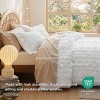 3 Pieces Boho Duvet Cover Set for All Seasons Soft Shabby Chic Embroidery Boho Bedding - 4 of 4
