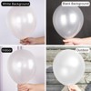 PartyWoo Balloons Pearl White 18 12 10 5 Inch 142 pcs - 3 of 4