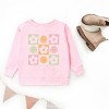 The Juniper Shop SmileyWorld Checkered Floral Smile Youth Sweatshirt - 2 of 3