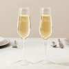 Juvale Set of 2 'Mr and Mrs' Champagne Toasting Flutes for Bride and Groom, Wedding Wine Glasses for Newlyweds, Engagement Gifts - 4 of 4