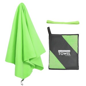 PiccoCasa Microfiber Beach Towel Lightweight Absorbent Travel Towels for Beach Swim Sports - 1 of 3