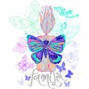 Juniors Womens Encanto Familia Butterfly By Sebas Pakui T-Shirt - 2 of 4