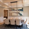 LLHZSY Glam Clear Ice Glass Chandelier, 39 2/5" Wide 5-Light Fixture for Dining Room Kitchen Island-Black - 4 of 4
